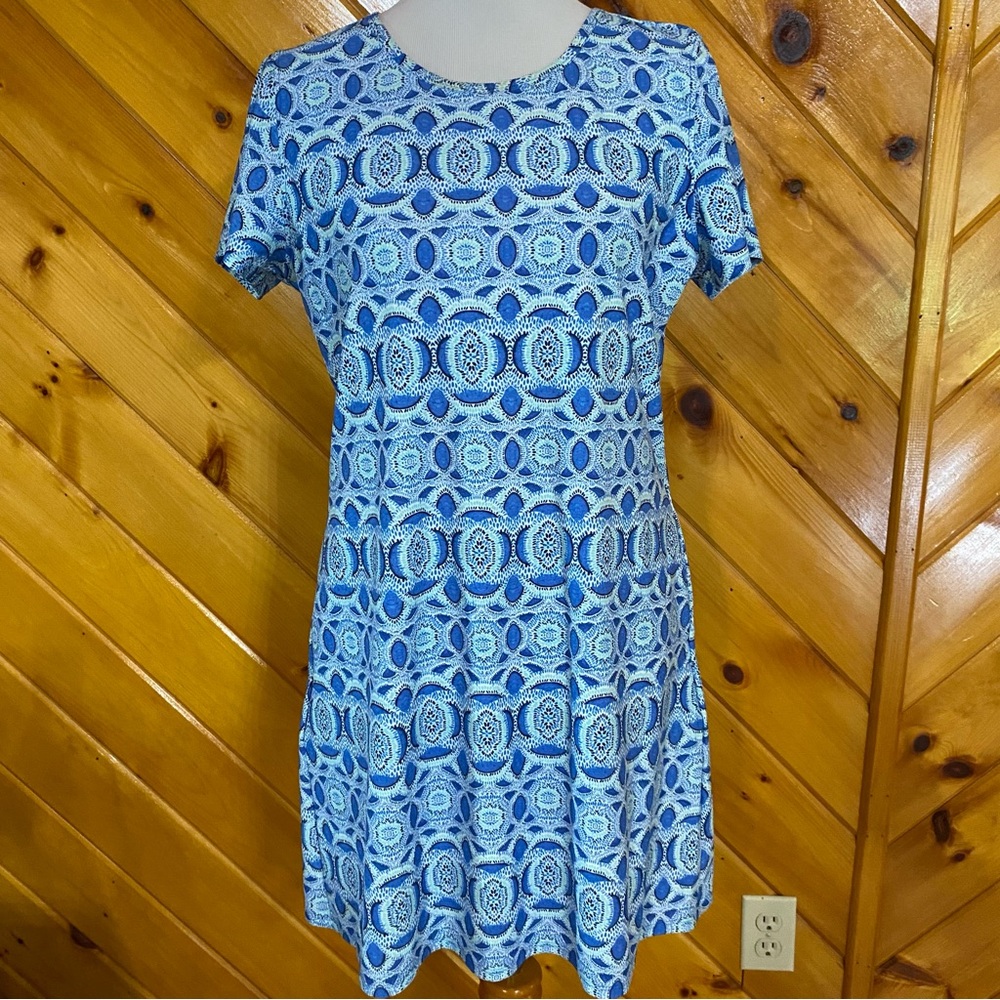 Cabana Life Blue and White Mini Sundress
